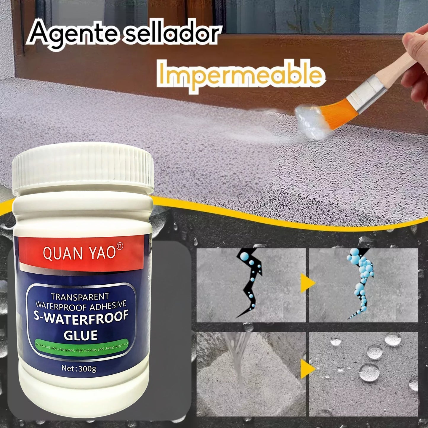 ClearShield™ Agente Sellador Impermeable 3 un.